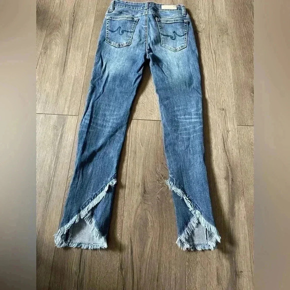 Kids AG The Jessica ankle skinny,cropped asymmetrical raw-edge hems Jeans Size12 - Picture 6 of 6